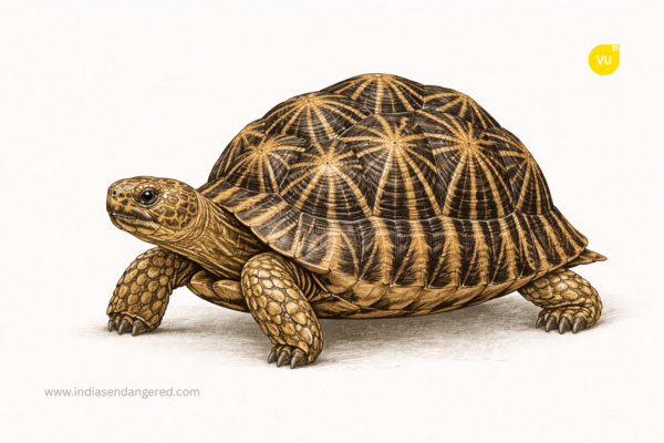 Indian Star Tortoise – Nature’s Perfect Geometric Masterpiece