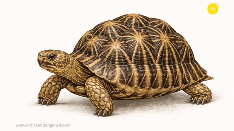 Indian Star Tortoise – Nature’s Perfect Geometric Masterpiece
